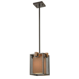 Crossbeam 9'' Wide 1-Light Mini Pendant - Oil Rubbed Bronze