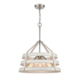 Brigantine 18'' Wide 3-Light Chandeliers - Satin Nickel