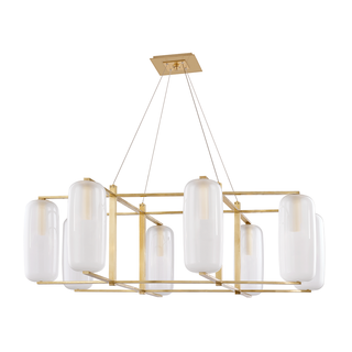 Pebble Chandelier Aged Brass