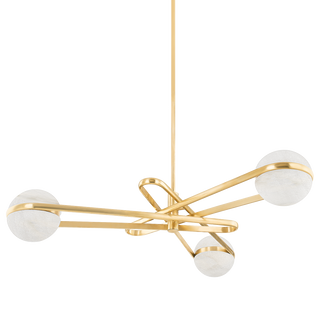 KYOMI Chandelier Vintage Brass