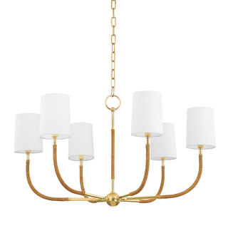 Webson Chandelier Aged Brass