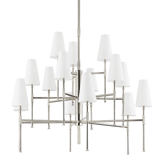 Bowery Chandelier Polished Nickel