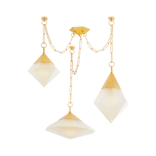 ANGELIQUE Chandelier VINTAGE POLISHED BRASS