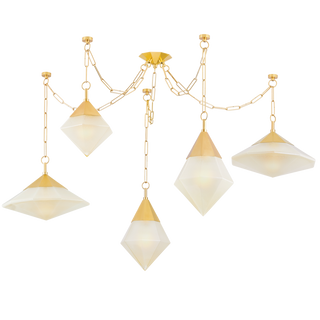 ANGELIQUE Chandelier VINTAGE POLISHED BRASS