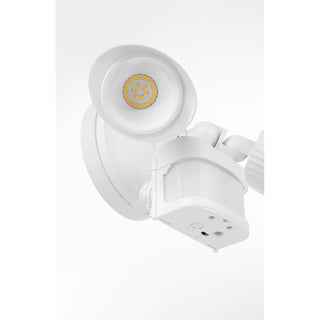 LED Motion Sensored Double Flood Light in White