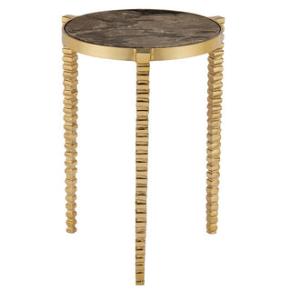 Corrado Cappuccino Marble Accent Table