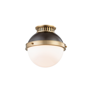 Latham Flush Mount Aged/antique Distressed Bronze