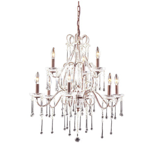 Opulence 25'' Wide 9-Light Chandeliers - Rust