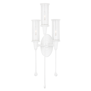 Chisel Wall Sconce White Plaster