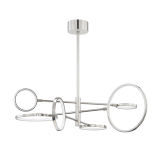 Saturn Chandelier Polished Nickel