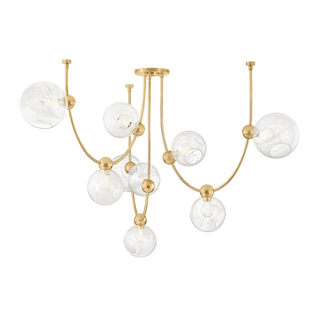 ASTRAIA Chandelier Vintage Brass