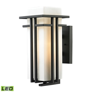 Croftwell 15'' High 1-Light Outdoor Sconce - Textured Matte Black