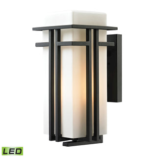 Croftwell 17'' High 1-Light Outdoor Sconce - Textured Matte Black