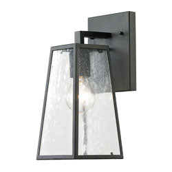 Meditterano 12'' High 1-Light Outdoor Sconce - Matte Black