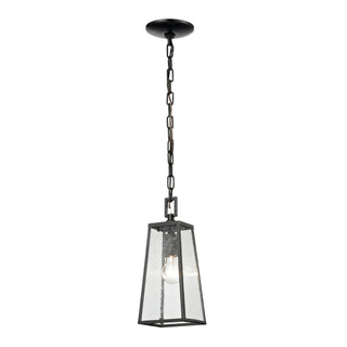 Meditterano 5'' Wide 1-Light Outdoor Pendant - Matte Black