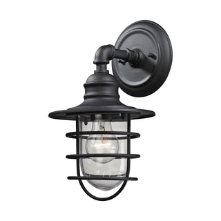 Vandon 13'' High 1-Light Outdoor Sconce - Textured Matte Black