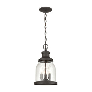 Renford 8'' Wide 3-Light Outdoor Pendant - Architectural Bronze