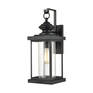 Minersville 21'' High 1-Light Outdoor Sconce - Matte Black