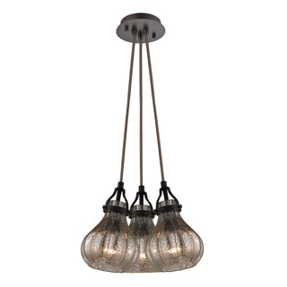 Danica 13'' Wide 3-Light Pendant - Oil Rubbed Bronze