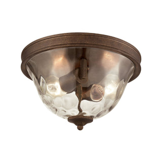 Cheltham 12'' Wide 2-Light Flush Mount - Mocha