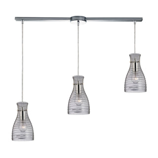 Strata 5'' Wide 3-Light Mini Pendant - Polished Chrome