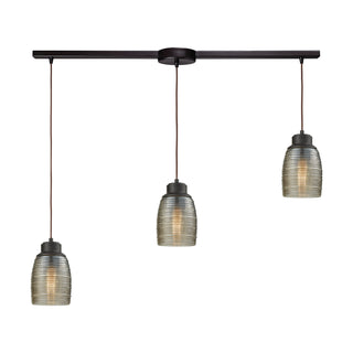 Muncie 36'' Wide 3-Light Slim Pendant - Oil Rubbed Bronze