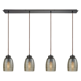 Muncie 46'' Wide 4-Light Pendant - Oil Rubbed Bronze