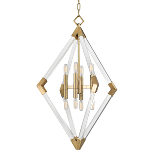 Lyons Chandelier Aged Brass