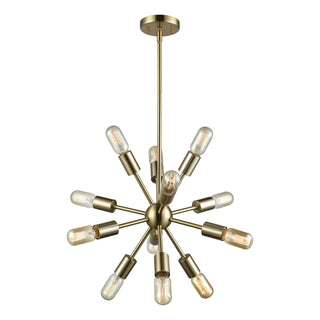 Delphine 16'' Wide 12-Light Chandeliers - Satin Brass