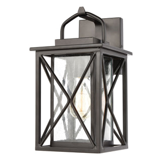 Carriage Light 13'' High 1-Light Outdoor Sconce - Matte Black