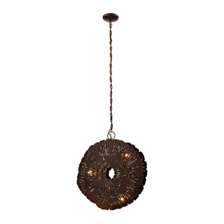 Organic Metal 19'' Wide 3-Light Chandeliers - Gold