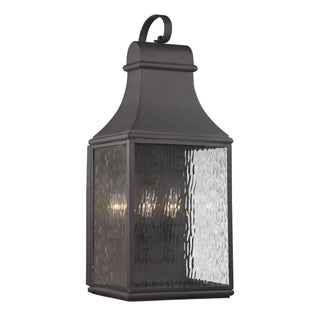 Forged Jefferson 27'' High 3-Light Outdoor Sconce - Charcoal