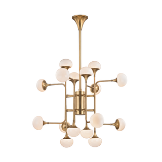 Fleming Chandelier Aged Brass