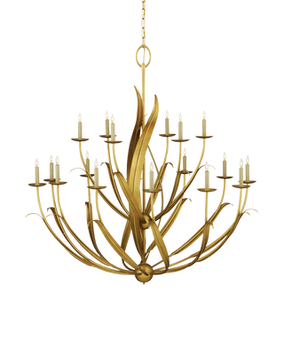 Menefee Large Gold Chandelier