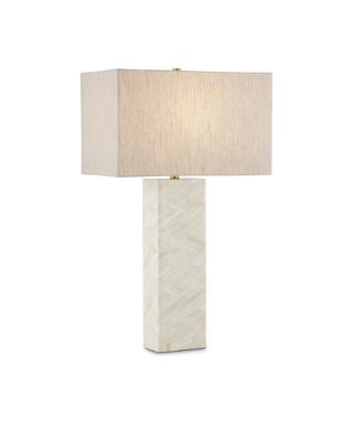 Elegy White Table Lamp