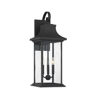 Hancock 3-Light Outdoor Wall Lantern in Matte Black Matte Black