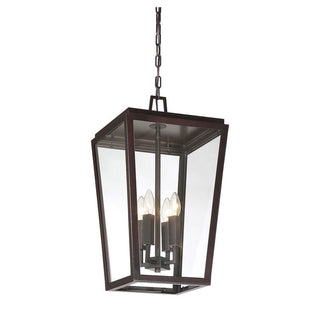 Milton 4-Light Outdoor Hanging Lantern in English Bronze English Bronze