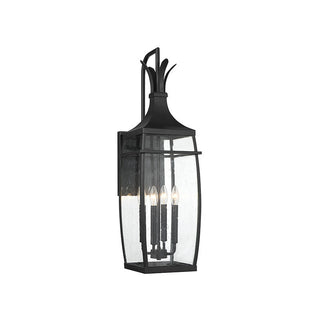 Montpelier 4-Light Outdoor Wall Lantern in Matte Black Matte Black