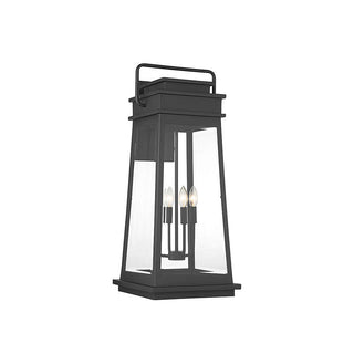 Boone 4-Light Outdoor Wall Lantern in Matte Black Matte Black