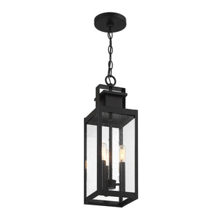 Ascott 3-Light Outdoor Hanging Lantern in Matte Black