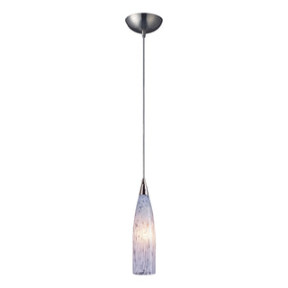 Lungo 3'' Wide 1-Light Pendant - Satin Nickel with Snow White Glass (LED)