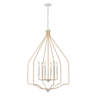 Breezeway 28'' Wide 6-Light Pendant - White Coral