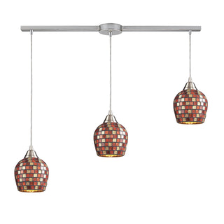 Fusion 36'' Wide 3-Light Multi Pendant - Satin Nickel