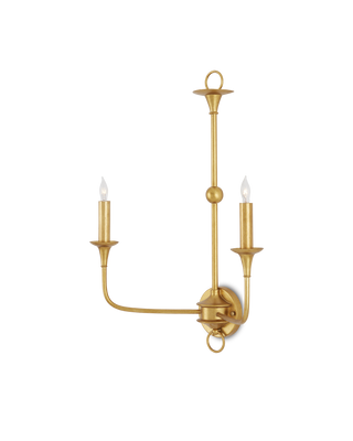 Nottaway Gold Double-Light Wall Sconce