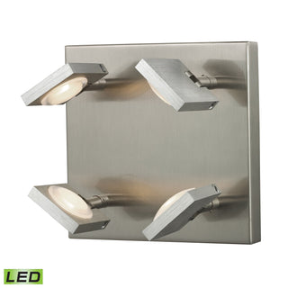 Reilly 6'' High 4-Light Sconce - Brushed Aluminum