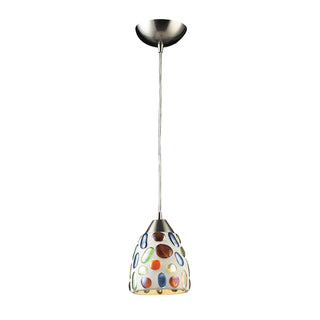 Gemstone 6'' Wide 1-Light Pendant - Satin Nickel (LED)