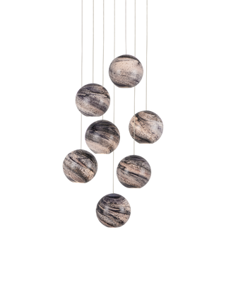 Palatino 7-Light Round Multi-Drop Pendant