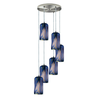 Molten 14'' Wide 6-Light Pendant - Satin Nickel