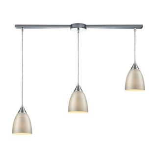 Merida 36'' Wide 3-Light Multi Pendant - Polished Chrome