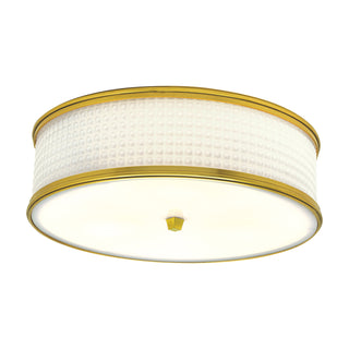 Prism Flush Mount Light - Satin Brass